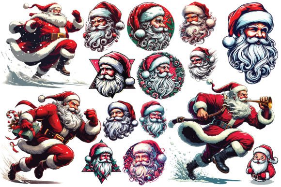 15 X Christmas Santa Bundle Review: High-Value Illustrations for Sellers