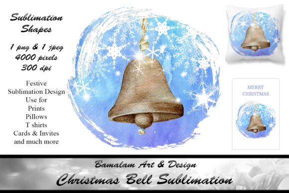 Christmas Bell Sublimation: A Fresh Take on Seasonal Illustrations