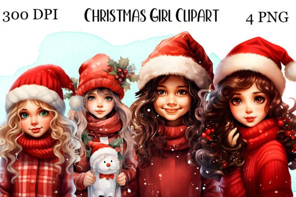 Christmas Girl Clipart, Yey Christmas: A Review for Commercial Illustrations