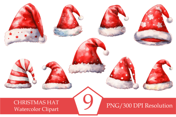 Christmas Hat, Sublimation Bundle: Fresh Illustrations for Modern Publishing