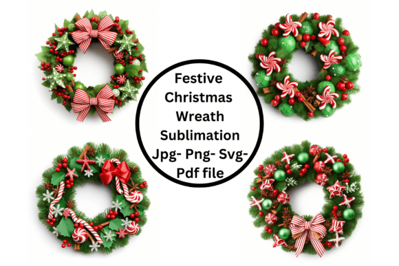 Festive Christmas Wreath: A Designer's Review of Seasonal Illustrations